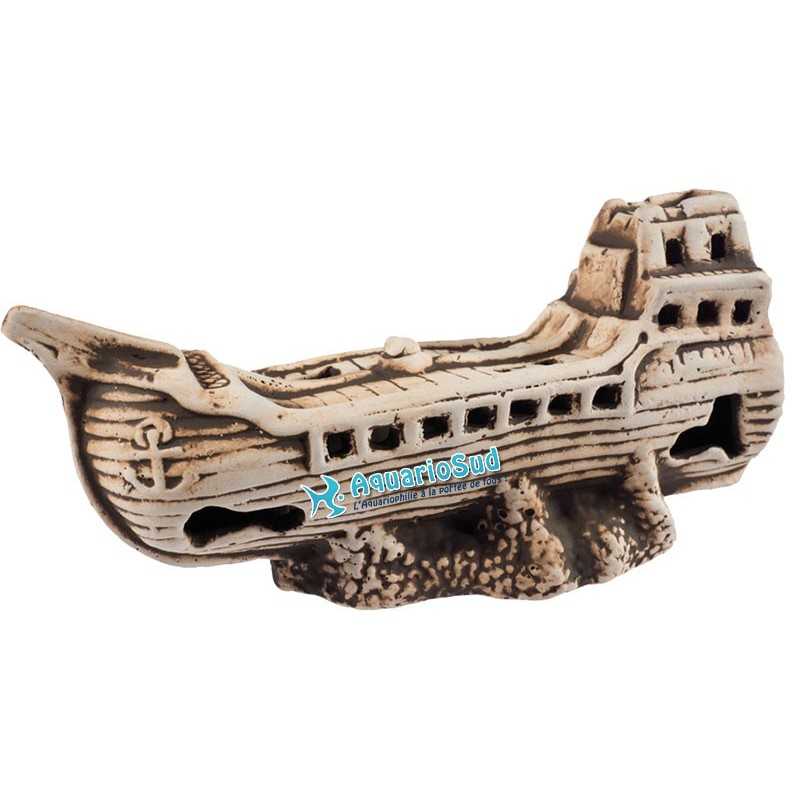 Decoración de acuario - Naufragio de galeón 26x12x10cm