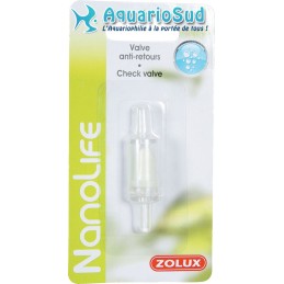 Válvula antirretorno transparente ZOLUX para manguera de aire de 4/6 mm