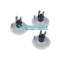 EBI - Lot de 3 ventouses avec clip pour tuyau d'air aquarium d'un Ø 4/6 mm
