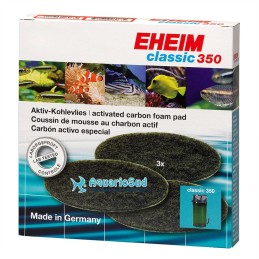 Tampone in schiuma di carbonio EHEIM per filtro Classic 350 - Confezione da 3