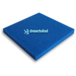 Blaue Schaumstoffplatte 100x100x5 cm | Grobe Körnung zum Auffangen von Pflanzenresten, Blättern etc.
