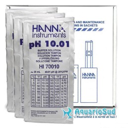 Solución tampón HANNA HI70010P pH 10,01 - 25 sobres de 20 mL
