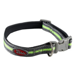 Collare riflettente grigio per cani PETNOVA