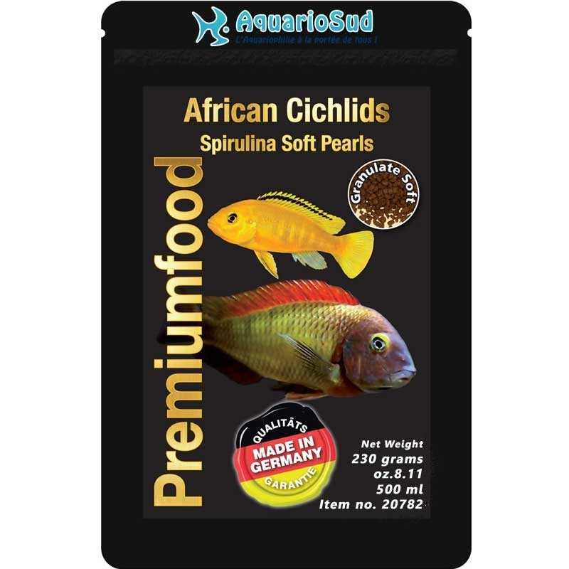 Perlas de espirulina para cíclidos africanos DISCUSFOOD - 230 gr