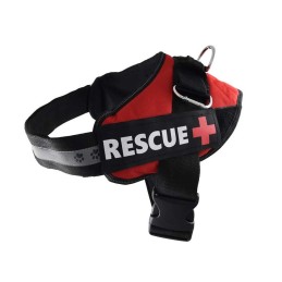 Harnais pour chien RESCUE Plus rouge