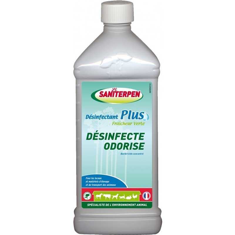 SANITERPEN Désinfectant Plus - Fraicheur Verte - 1 Litre