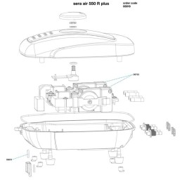 SERA Air 550 R Plus - Pompa d'aria per acquari - 550 l/h