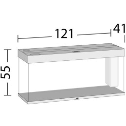 Aquarium JUWEL Rio 240 Led - Dimensions