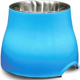 Dogit Erhöhter Hundenapf - 900 ml - Blau, Weiß, Schwarz