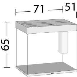Acuario JUWEL Lido 200 Line Led negro
