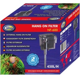AQUA NOVA NF-600 - Filtro de cascada para acuarios de hasta 120 litros