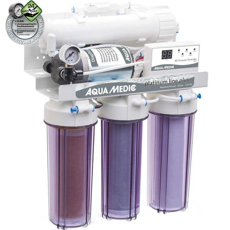 AQUA MEDIC Platinum Line Plus mit Druckerhöhungspumpe - Umkehrosmose 400 L/J