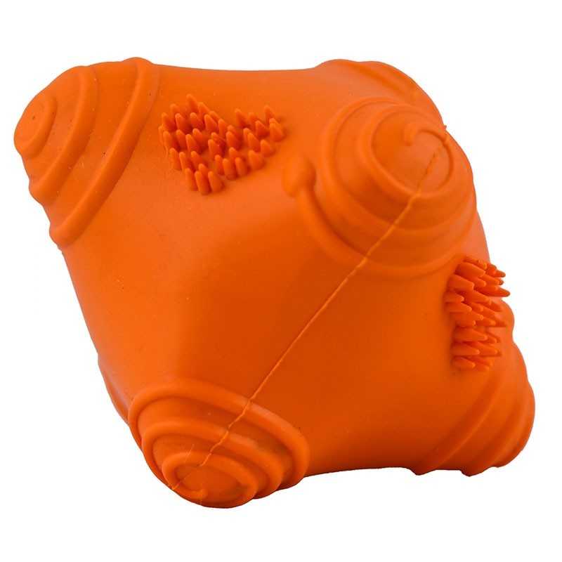DOG LIFE STYLE Crazzy Ball, 5cm, Orange, Vanillegeschmack