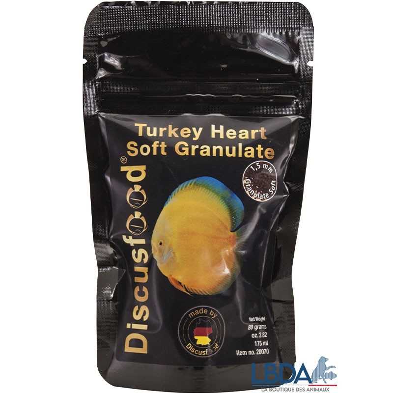 DISCUSFOOD Granulado de Corazón de Pavo Suave 80gr - Ref 20070