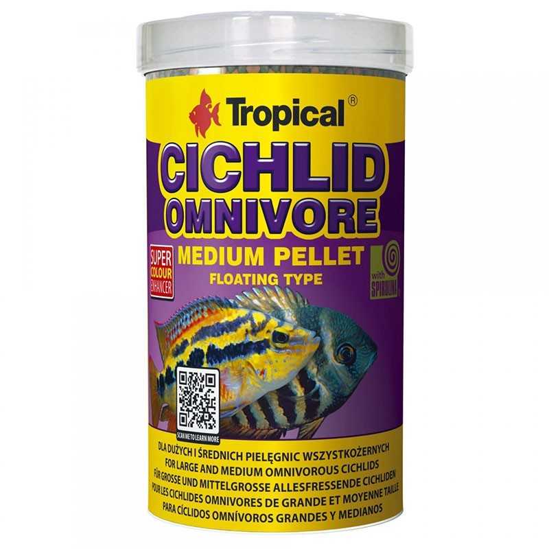 TROPICAL Cichlid Omnivore Kleines Pellet 250 ml