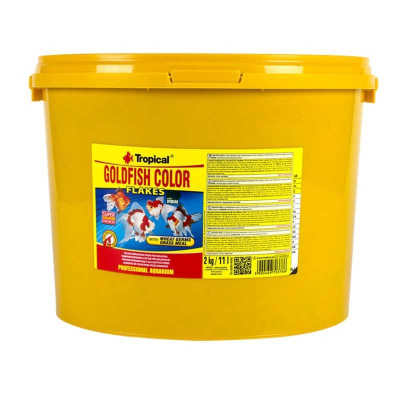 Copos de color TROPICAL Goldfish 11 litros