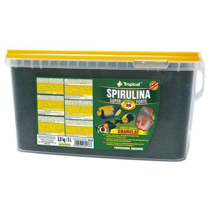 TROPICAL Super Spirulina Forte Granulado 36% - 5 litros