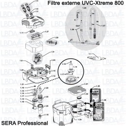 Ricambi Filtro SERA UVC-Xtreme 800