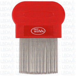 PET NOVA Peigne anti-puces pour chien à poils longs