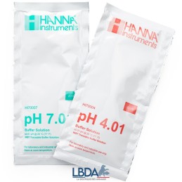 HANNA INSTRUMENTS HI77400P - pH 4,01 und pH 7,01 Kalibrierungskit, jeweils 5 x 20 ml