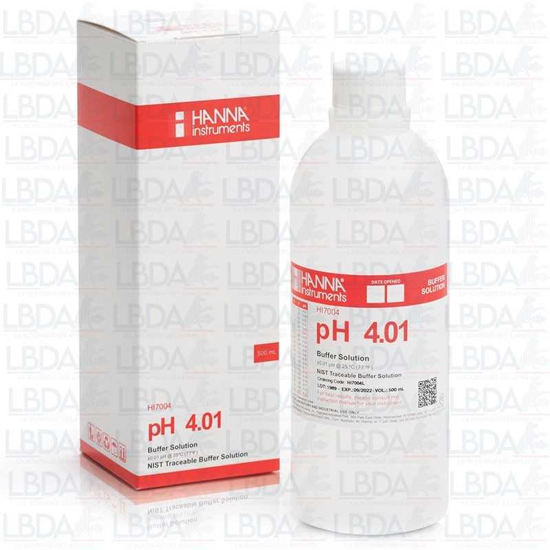 HANNA INSTRUMENTS HI7004L - Soluzione di calibrazione pH 4,01