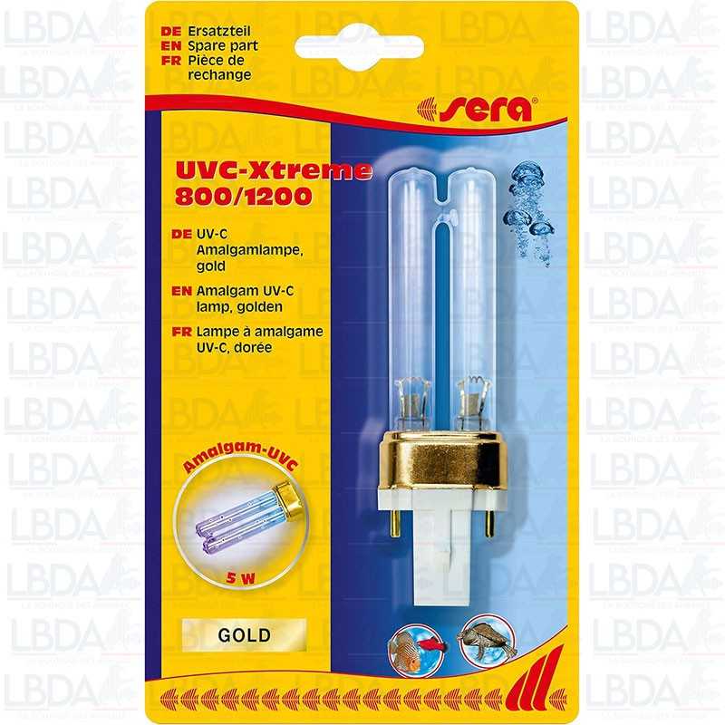 Lampada ad amalgama SERA UV-C 5W GOLD - SERA UVC-Xtreme 800/1200