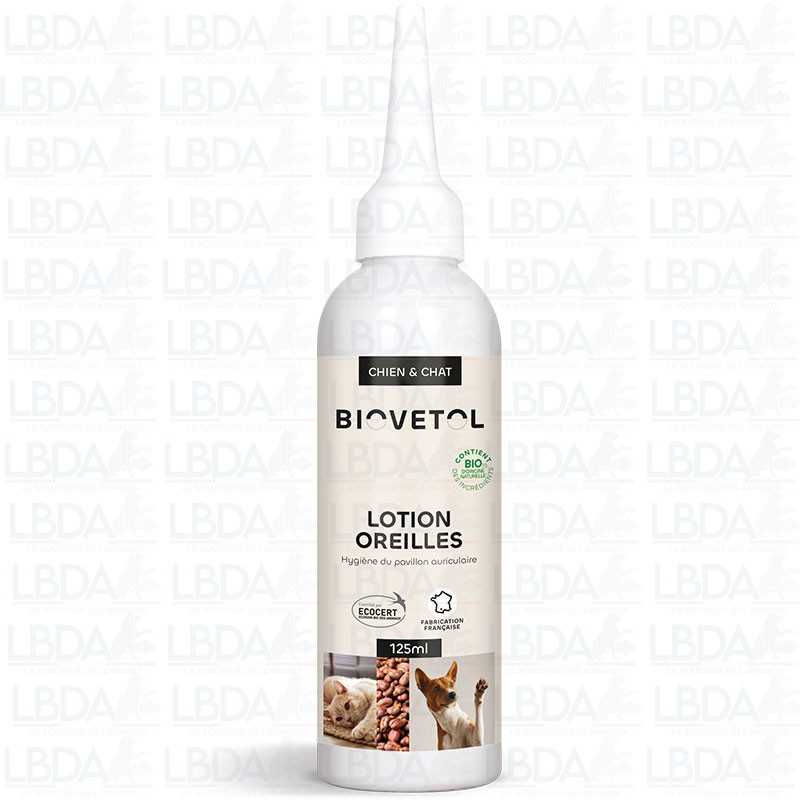 Lotion Nettoyante Oreilles Bio BIOVETOL 125ml