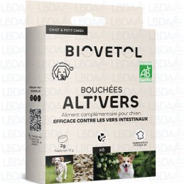 Bouchées Alt'vers BIOVETOL - 6x 2g pour chiot et petit chien