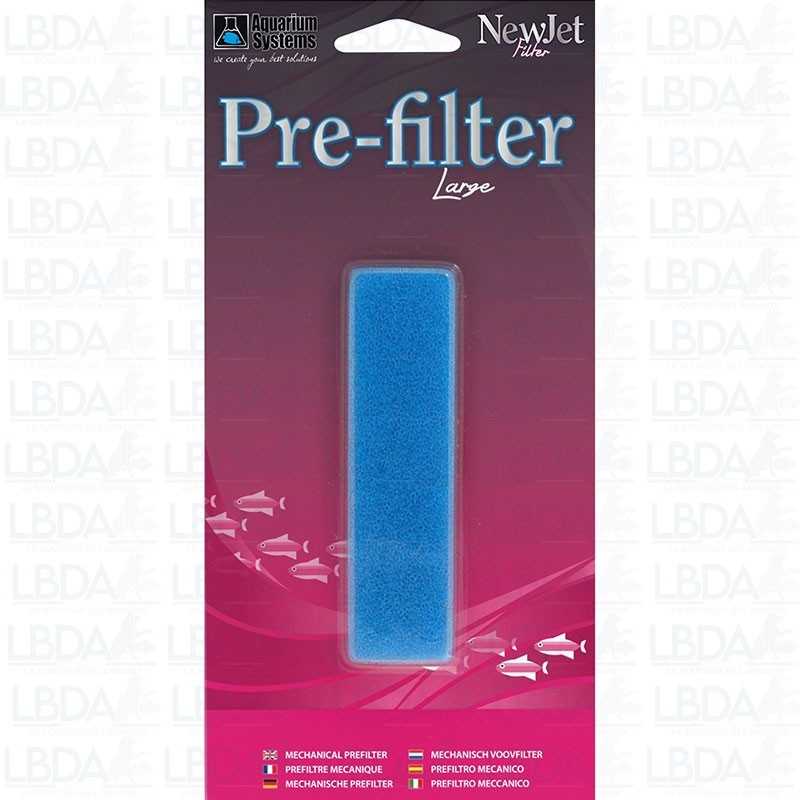 SISTEMI PER ACQUARI Prefiltro meccanico - Filtro grande NewJet