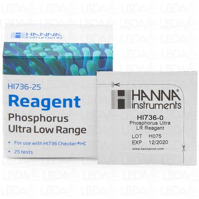 HANNA INSTRUMENTS HI736-25 Réactifs pour mini-photomètre HI736 Phosphore