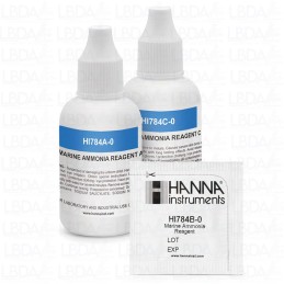 HANNA INSTRUMENTS HI784-25 Reagenti per ammoniaca di acqua di mare per mini-fotometro Checker HI784