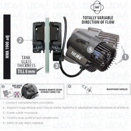 NEWA Wave 1900 ADJ - Pompe de brassage de 800 - 1900 l/h