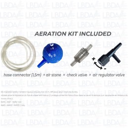 Accesorios incluidos con la bomba de aire para acuario NEWA Wind 1